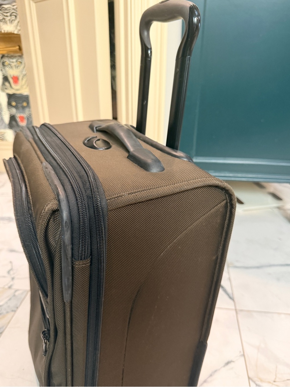 TUMI Alpha 2 International Expandable 2-Wheel Carry-On Brown Ballistic Nylon - Picture 7 of 10